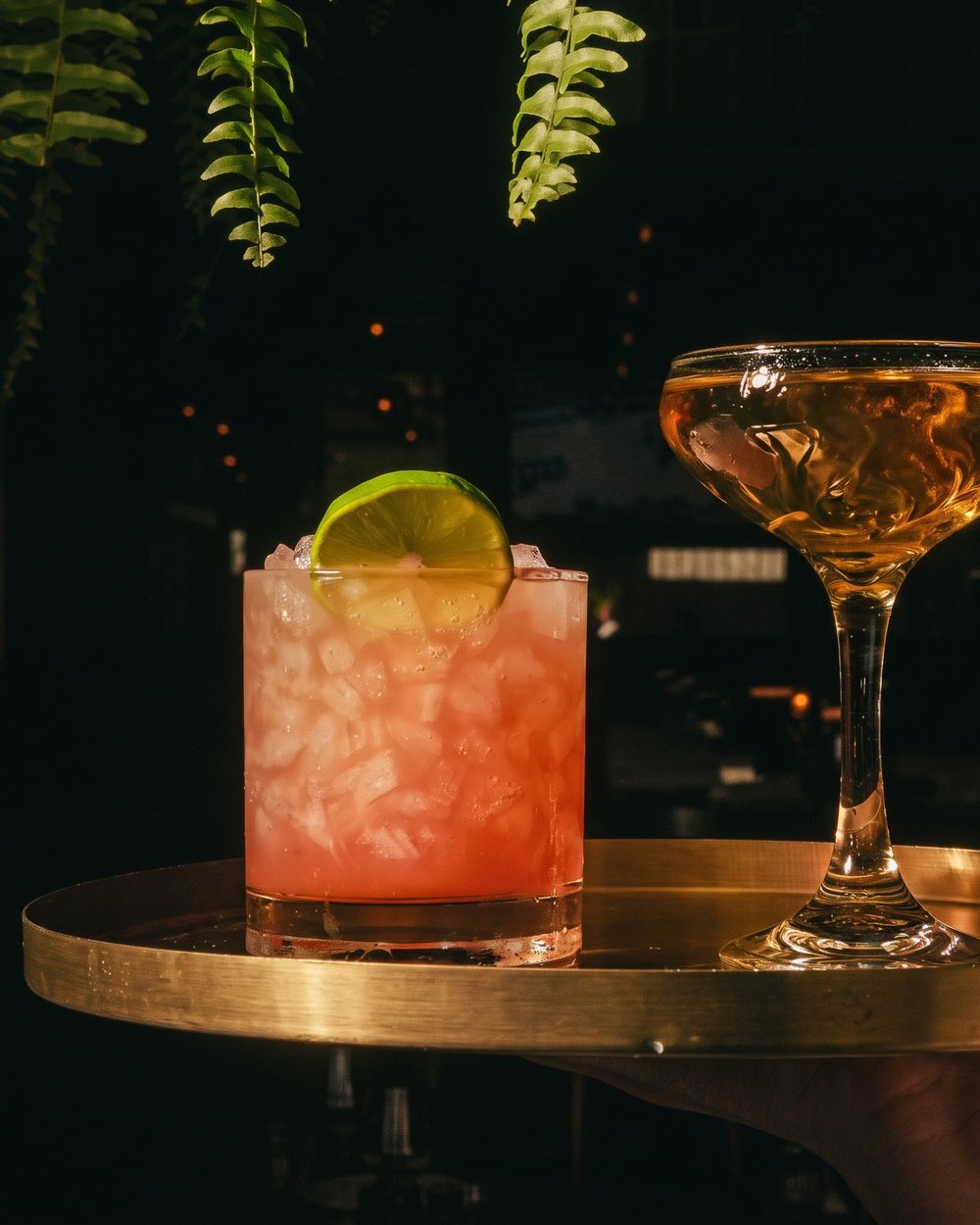 The Spice Cargo rum cocktail over crushed ice