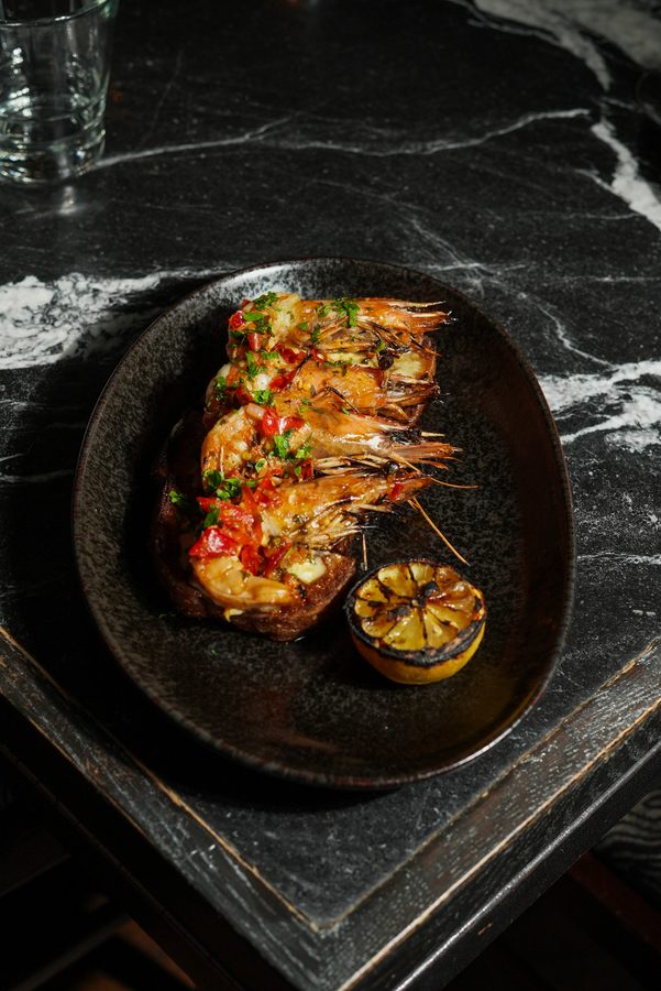 Wood Fired Whole Prawn Toast
